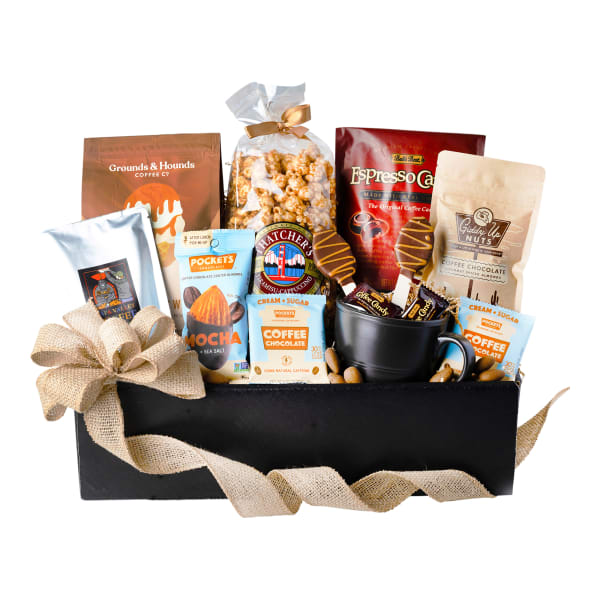 Napa Sonoma Coffee and Chocolate Wake-Up Gift Box - 11 items