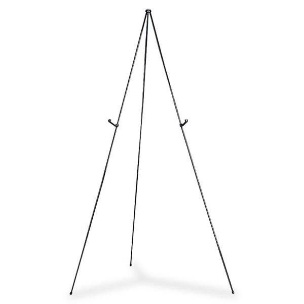 Quartet Instant Full Size Instant Easel, 62.38in Maximum Height, Steel, Black
