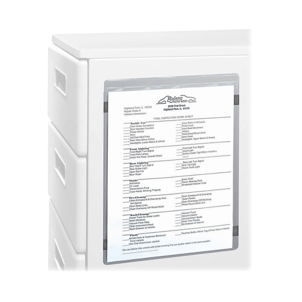 C-Line Magnetic Shop Ticket Holders, 9in x 12in, Clear, Box Of 15