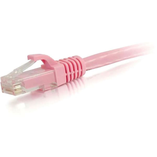C2G 5ft Cat6 Ethernet Cable - Snagless Unshielded (UTP) - Pink - Category 6 for Network Device - RJ-45 Male - RJ-45 Male - 5ft - Pink