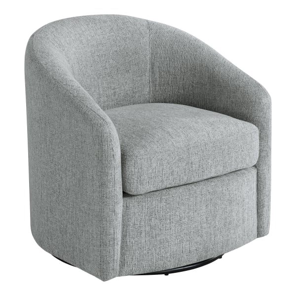 Office Star Bella Fabric Swivel Accent Chair, Dove Gray
