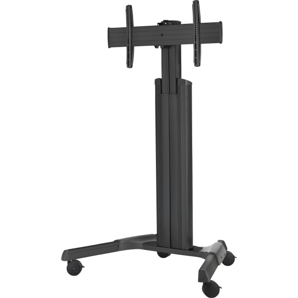 Chief Fusion Adjustable Mobile Display Cart - For Displays 42-86in - Black - 47.8in Width x 32in Depth x 77.9in Height - Black - For 1 Devices