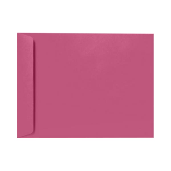 LUX Open-End 9in x 12in Envelopes, Peel & Press Closure, Magenta, Pack Of 50