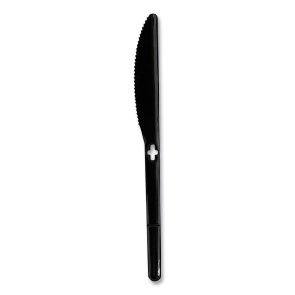 WeGo Polystyrene Knives, Black, Carton Of 1,000 Knives