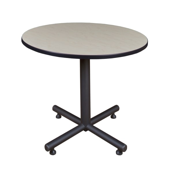 Regency Kobe X-Base Round Breakroom Table, 29inH x 36inW x 36inD, Maple