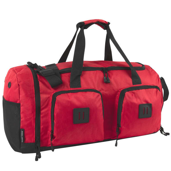 Summit Ridge Polyester Duffel, 12inH x 22inW x 9inD, Red