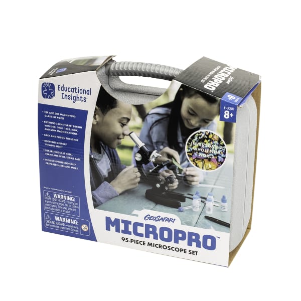 Educational Insights GeoSafari MicroPro 95-Piece Microscope Set