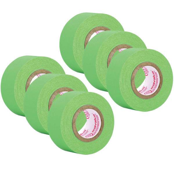 Mavalus Tape, 1in x 324in, Green, Pack Of 6