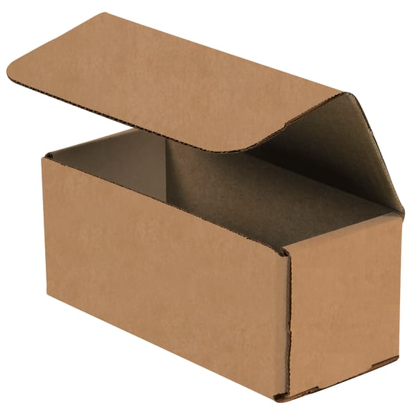 Partners Brand Corrugated Mailers, 7in x 3in x 3in, Kraft, Pack Of 50