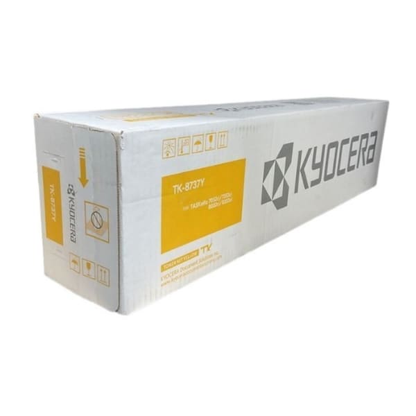Kyocera Mita TK-8737Y Yellow Standard Yield Toner Cartridge, 1T02XNAUS0