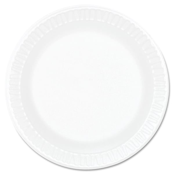 Dart Concorde Foam Plates, 6in, White, Pack Of 1,000 Plates