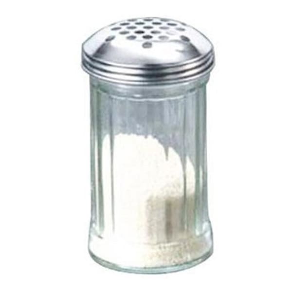 American Metalcraft Glass Spice Shaker With Top, 12 Oz, Clear
