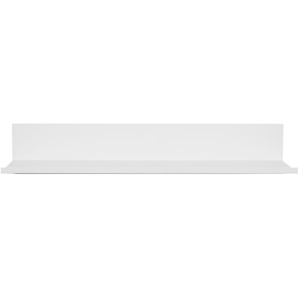 Hangman 18-Inch No-Stud Floating Shelf (White Powder Coat) - 2.50in Height x 17.87in Width x 4.62in Depth x 4.63in Length - Durable, Rust Proof, Damage Resistant, Sturdy, Easy to Clean - White - Aluminum