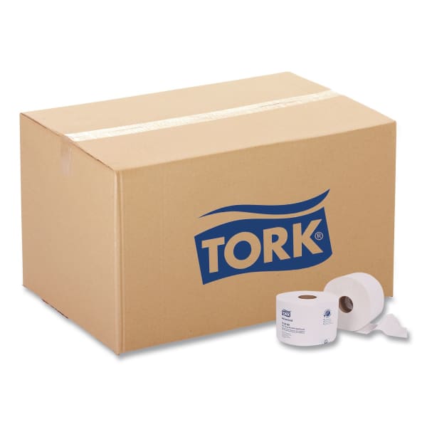 Tork Advanced Bath Tissue Roll with OptiCore, Septic Safe, 2-Ply, White, 865 Sheets/Roll, 36/Carton