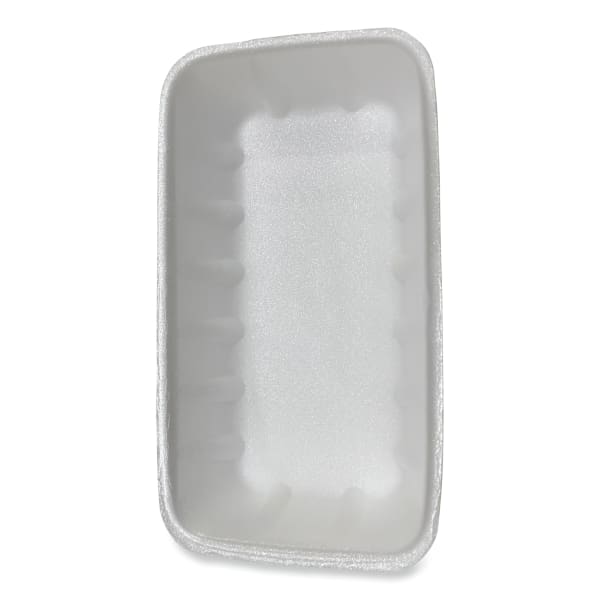 GEN Meat Trays, #10K, 1-7/8inH x 10-3/4inW x 6inD, White, Pack Of 250 Trays
