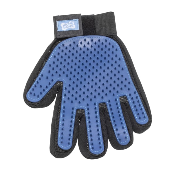 Nice Paws Grooming Mitt, 13in, Blue/Black