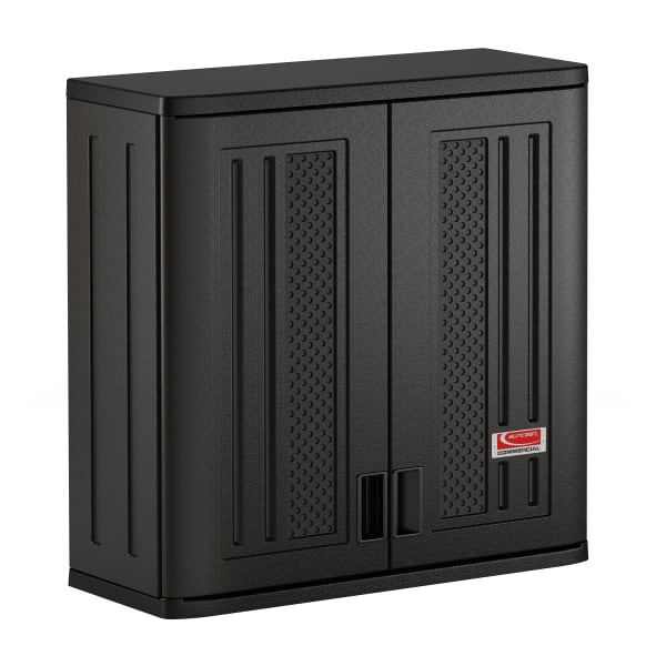 Suncast Commercial HDPE 1-Shelf Wall Cabinet, Gray
