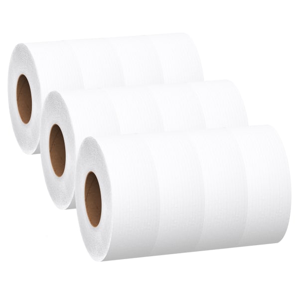 Scott Essential Extra Soft JRT Bathroom Tissue, 2-Ply, 3-9/16in x 750', White, 12 Rolls Per Carton