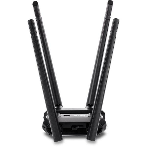TRENDnet AC1900 High Power Dual Band Wireless USB Adapter, TEW-809UB, Stream 4K HD Video, Windows-Mac OS Compatible, USB 3.0 to USB Type A, Black