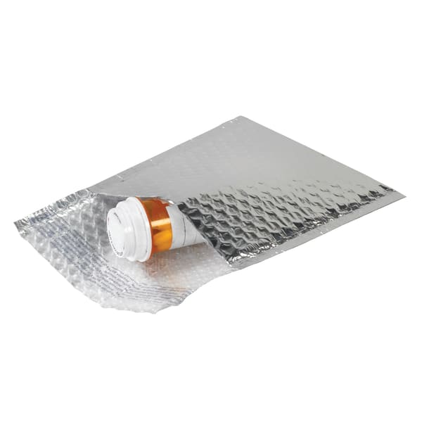 Partners Brand Cool Shield Bubble Mailers, 6in x 6 1/2in, Silver, Pack Of 100