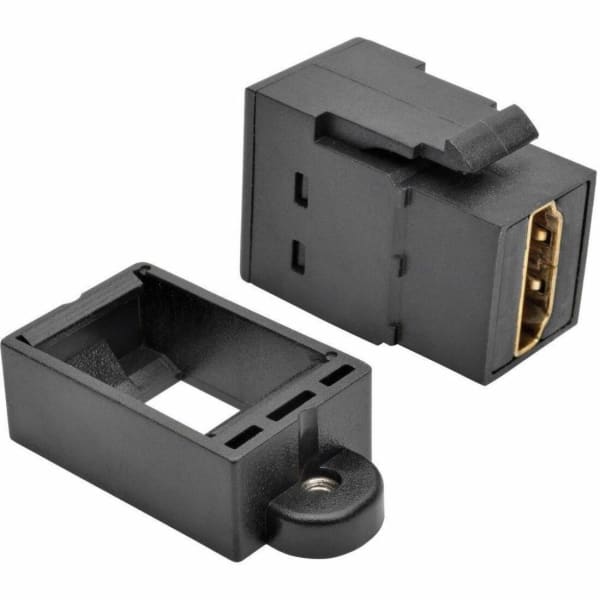Eaton Tripp Lite Series HDMI Coupler Keystone Panel Mount F/F Black - HDMI cable with Ethernet - HDMI female to HDMI female - black