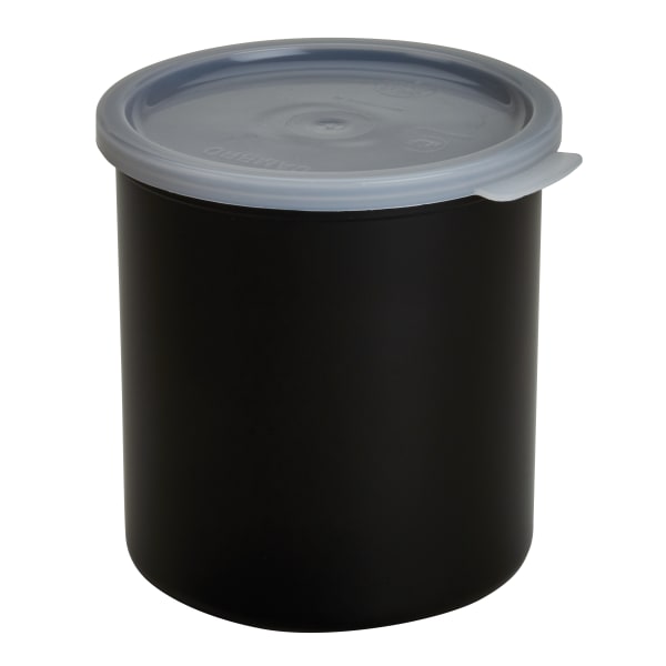 Cambro Deli Crocks, 2.7 Qt, Black, Pack Of 6 Crocks