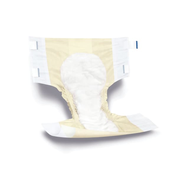 Medline Ultracare Cloth-Like Adult Briefs, X-Large, 59 - 66in, Yellow, 20 Briefs Per Bag, Case Of 3 Bags