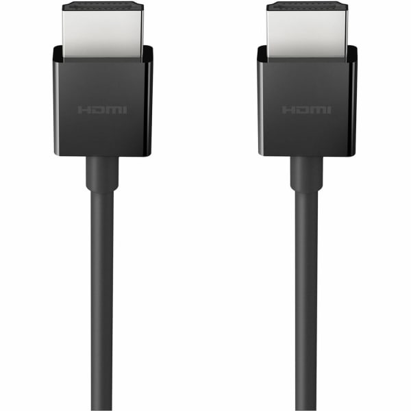 Belkin HDMI Audio/Video Cable - 6.56 ft HDMI A/V Cable for Xbox Series X, PlayStation 5, TV, Gaming Console, Audio/Video Device, MacBook, Notebook, Media Player, DVD Player, Cable Box, Apple TV - First End: 1 x HDMI 2.1 Type A Digital Audio/Video