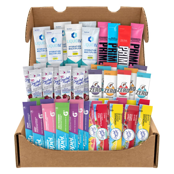 Snack Box Pros Drink Mixes Snack Box, Box Of 50 Drinks