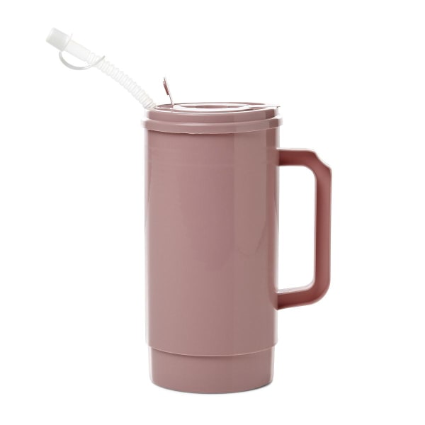 Medline Insulated Carafes, 32 Oz, Mauve, Pack Of 48