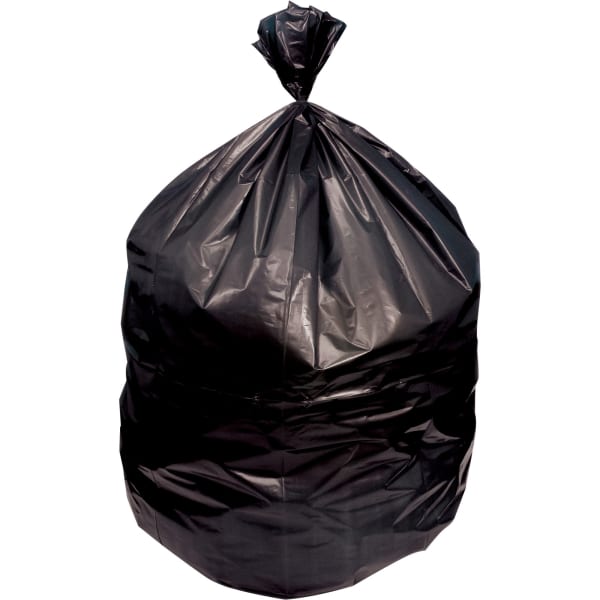 Genuine Joe Heavy Duty Trash Can Liners - 45 gal Capacity - 40in Width x 46in Length x 2 mil (51 Micron) Thickness - Low Density - Black - Resin - Waste Disposal - 100 / Carton