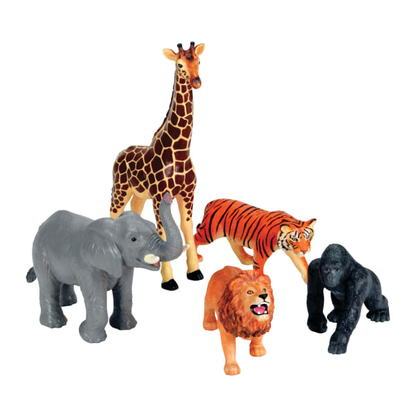 Learning Resources Jumbo Jungle Animals, Grades Pre-K - 3, Set Of 5