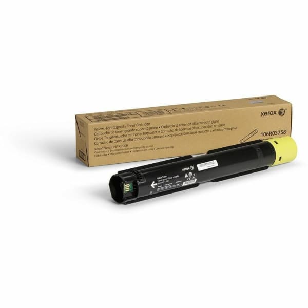 Xerox Genuine Xerox VersaLink C7000 Color Printer Yellow High capacity Toner Cartridge (10100 Pages) - 106R03758 - 10100 Pages
