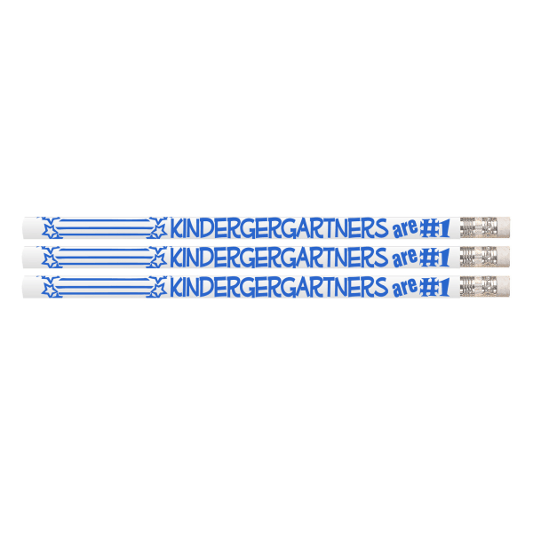 Musgrave Pencil Co. Inc. Motivational Pencils, Kindergartners Are #1, 12 Pencils Per Pack, Set Of 12 Packs