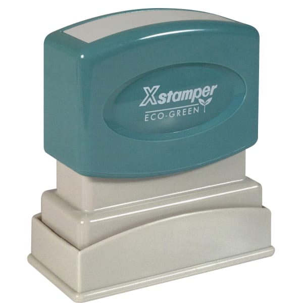 Xstamper One-Color Title Stamp, Pre-Inked, "Entered", Blue