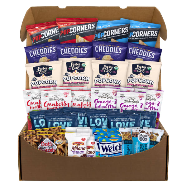 Snack Box Pros Salty & Sweet Snack Box, Pack Of 43 Snacks