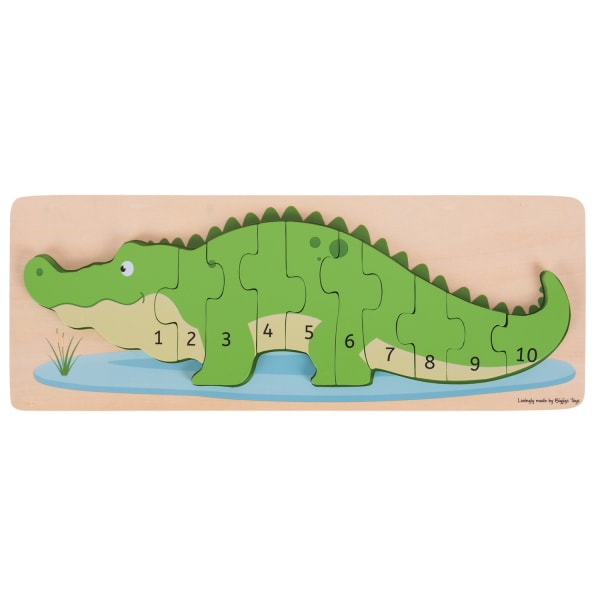 Bigjigs Toys Crocodile Number Puzzle