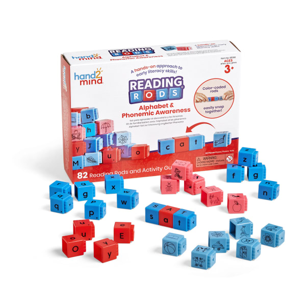 Hand2Mind Reading Rods Alphabet & Phonemic Awareness Set