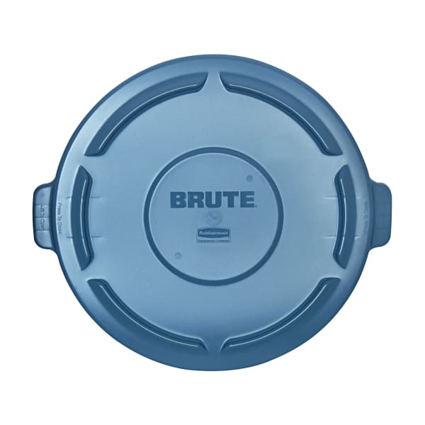 Rubbermaid Commercial Brute 44-Gallon Container Lid - Plastic - 1 Each - Gray