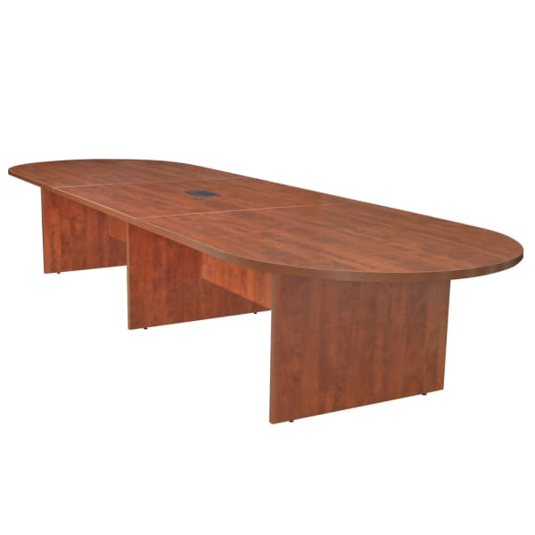 Regency Legacy Melamine Oval Conference Table, 29inH x 144inW x 52inD, Ash Cherry