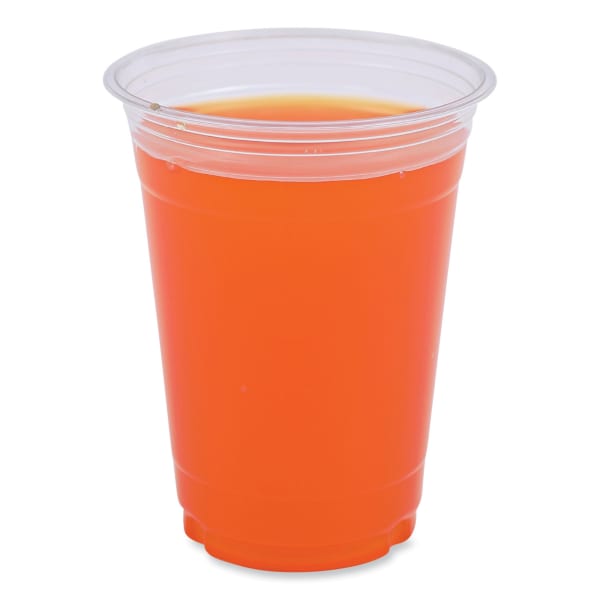 Boardwalk Plastic Cold Cups, 16 Oz, Clear, 50 Cups Per Sleeve, Carton Of 20 Sleeves