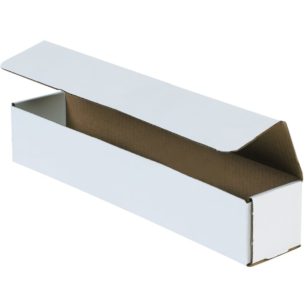Partners Brand 22in Corrugated Mailers, 2inH x 6inW x 22inD, White, Pack Of 50