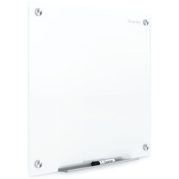 Quartet Infinity Magnetic Glass Dry-Erase Board, White, 48in x 48in, G24848W
