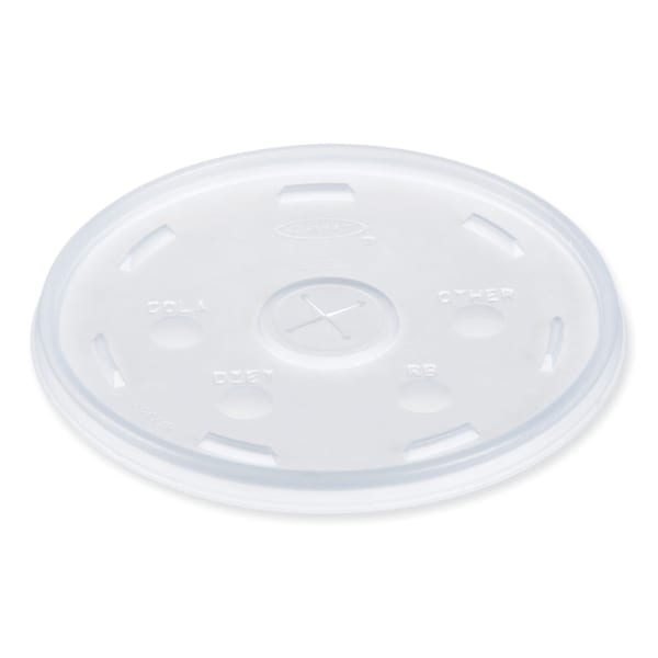 Dart Lids For Foam Cups And Containers, Fits 32-44 Oz Cups, Clear, Carton Of 1,000 Lids