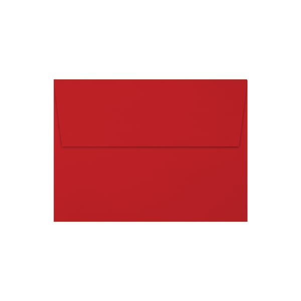 LUX Invitation Envelopes, A7, Gummed Seal, Holiday Red, Pack Of 250