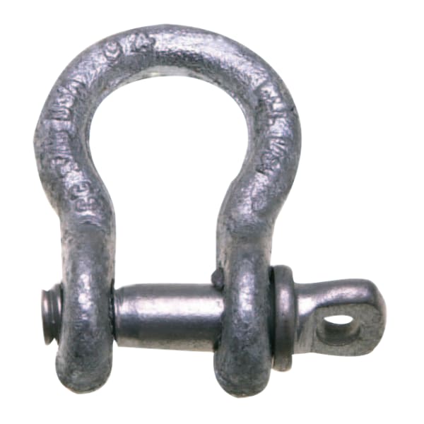 419 5/8in 3-1/4T Self-Colored Carbon Anchor Shackle With Screw Pin