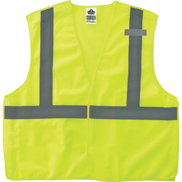 Ergodyne GloWear Safety Vest, 8215BA Econo Breakaway Mesh Type-R Class 2, Small/Medium, Lime