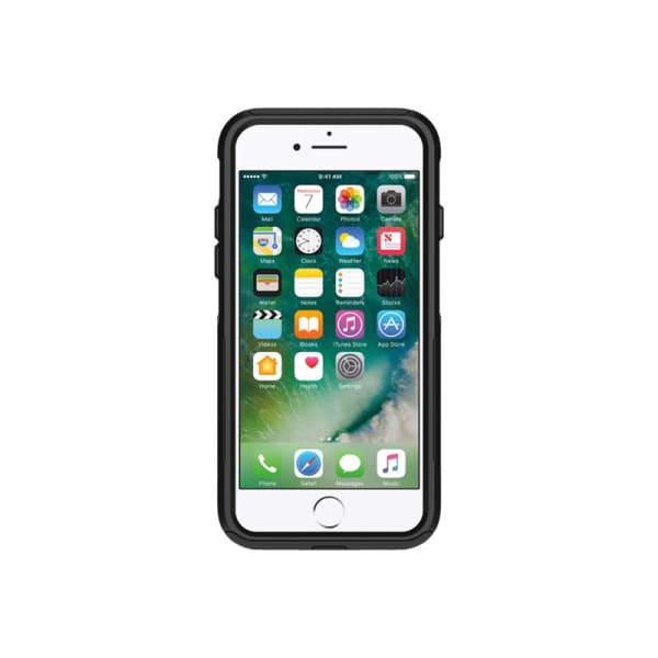 OtterBox iPhone SE (3rd and 2nd Gen) and iPhone 8/7 Commuter Series Case - For Apple iPhone SE 3, iPhone SE 2, iPhone 8, iPhone 7 Smartphone - Black - Drop Resistant, Impact Resistant - Polycarbonate, Synthetic Rubber - 1
