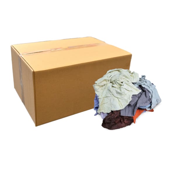 Pro-Clean Basics Terry Rags, Assorted Sizes, Assorted Colors, 15-Lb Box