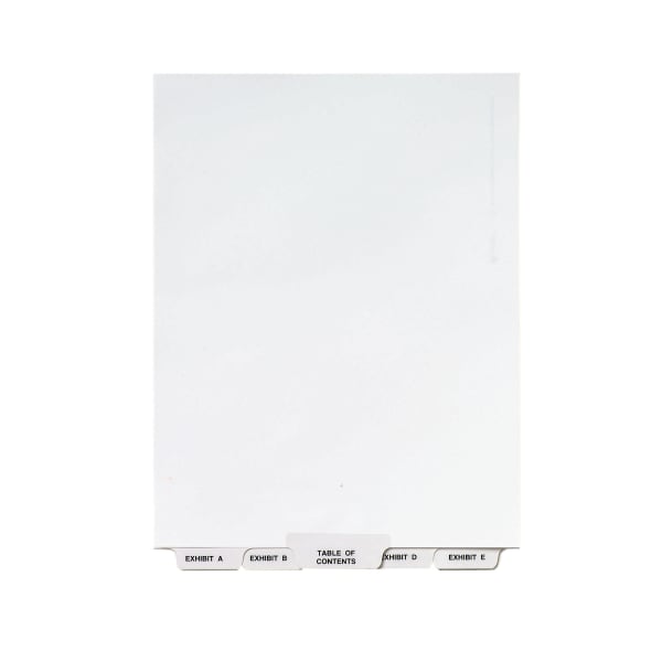 Avery Premium Collated Legal Dividers Avery Style, A-Z & Table Of Contents, 8 1/2in x 11in, White